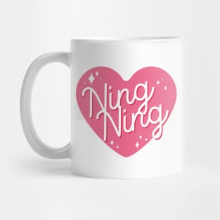 AESPA MY Ningning name heart text typography | Morcaworks Mug